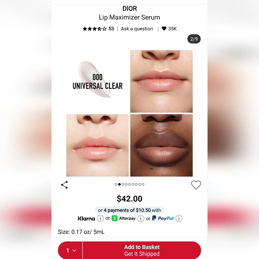 Dior Lip Maximizer Serum